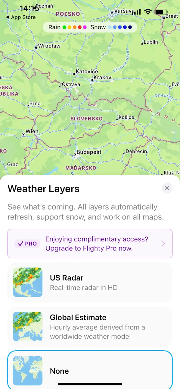 App in the Air - sledovanie letov