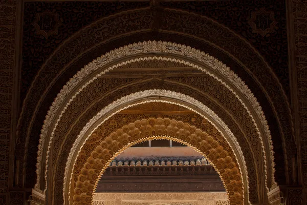 Granada - palác Nasridov v Alhambre, detail ornamentov
